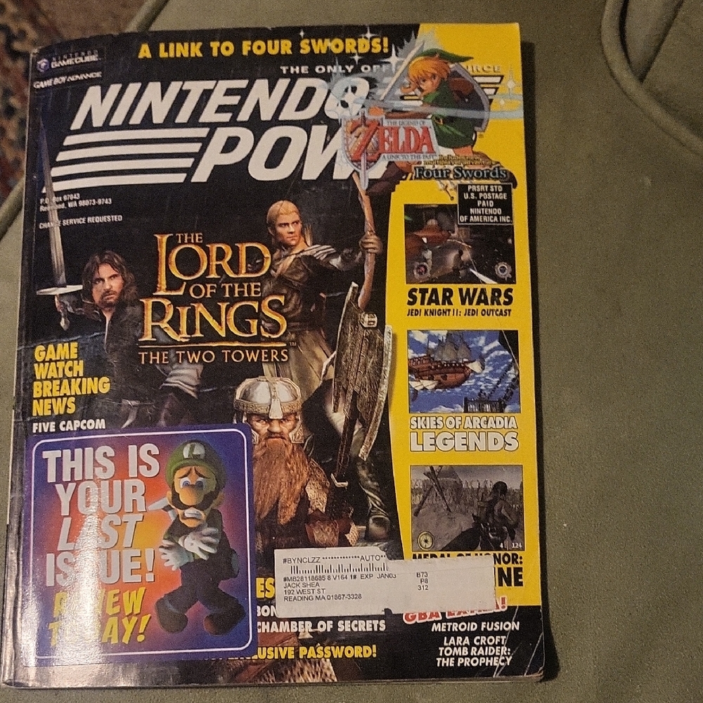 Nintendo Power Magazine - Lord of the Rings Edition